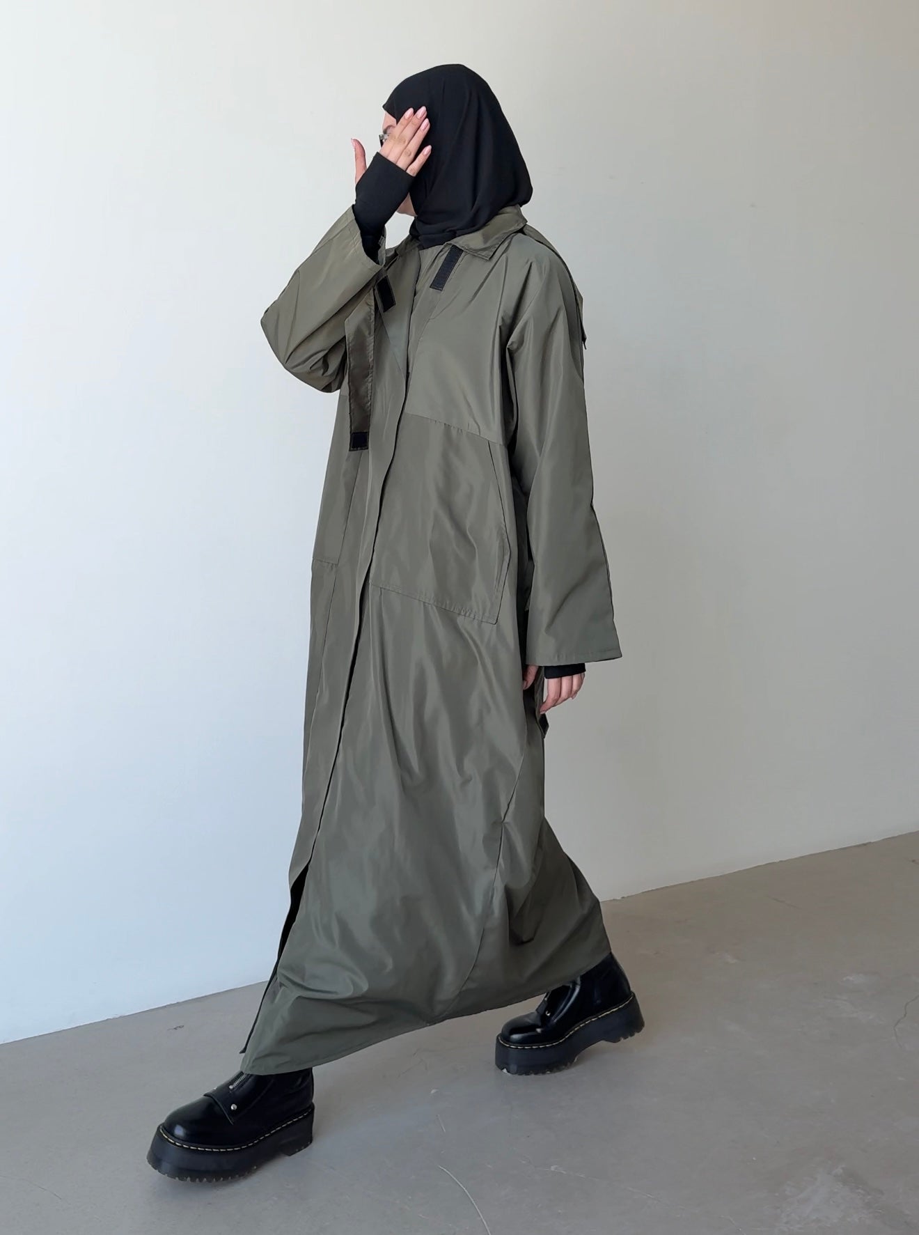 Parka rain khaki