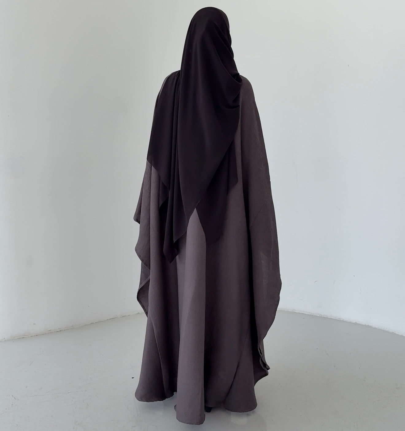 Abaya Ribbed anthracite