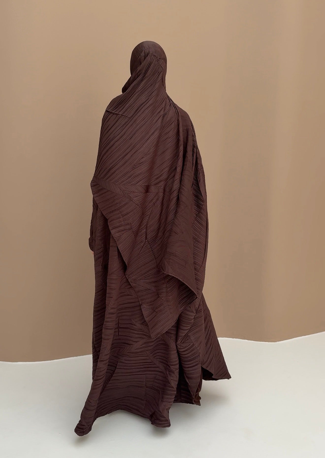 Abaya Origami chocolat