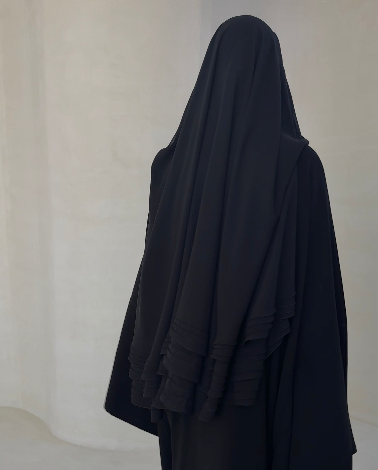 Khimar Sora MAYRAH - khimar superposition dos style Émirats option niqab, mode pudique premium
