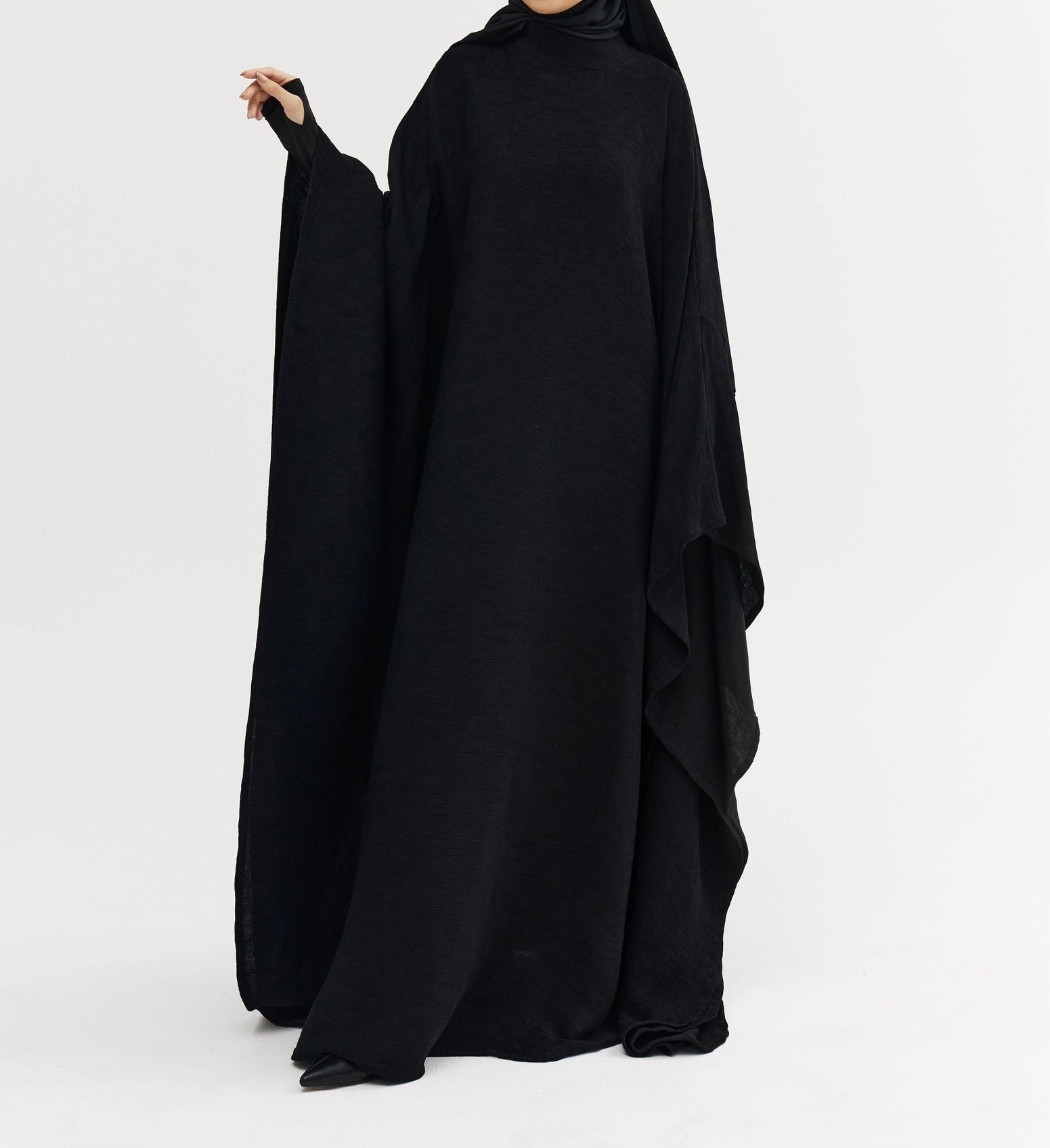 Abaya Ribbed noire