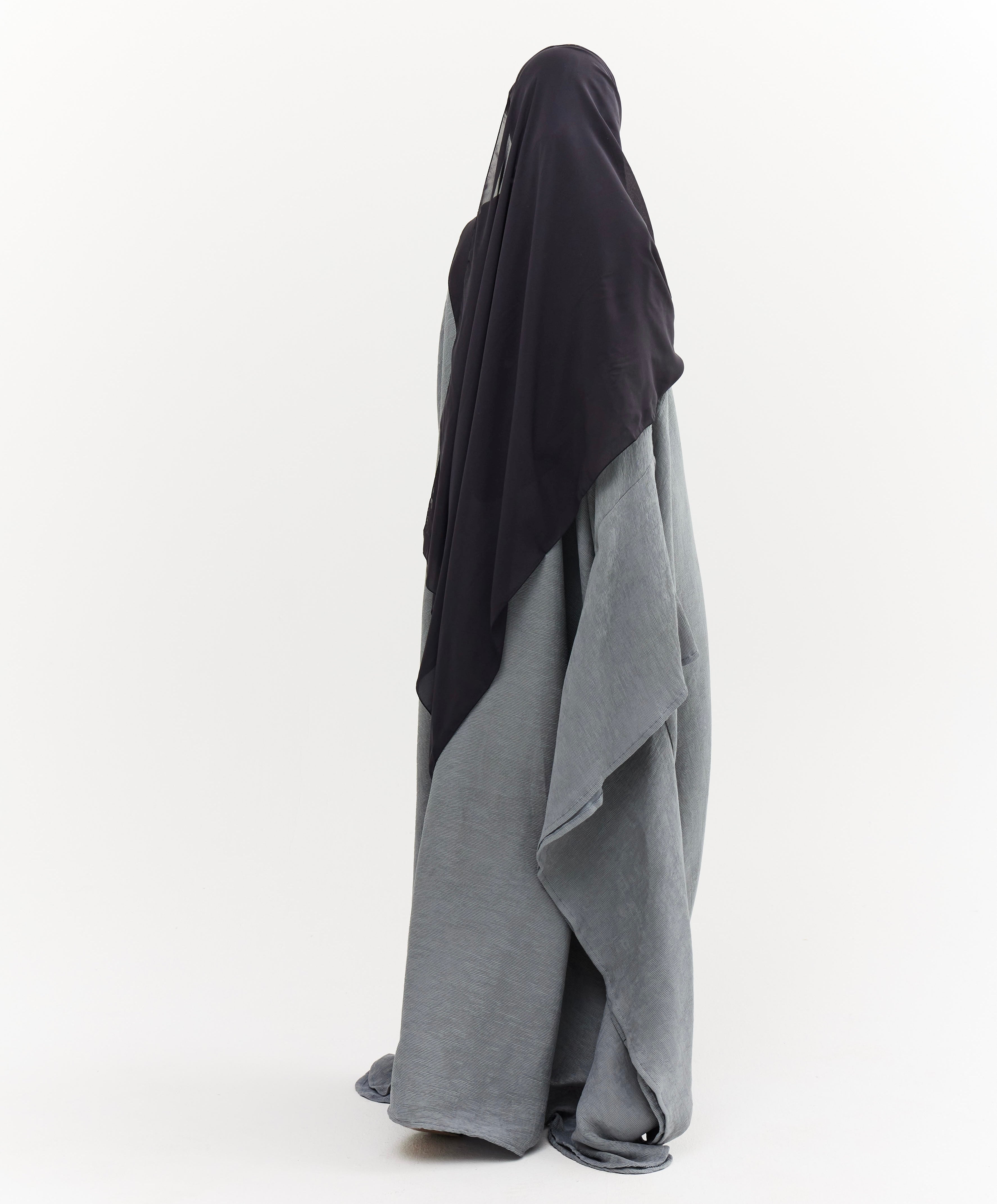 Abaya Ribbed iced blue