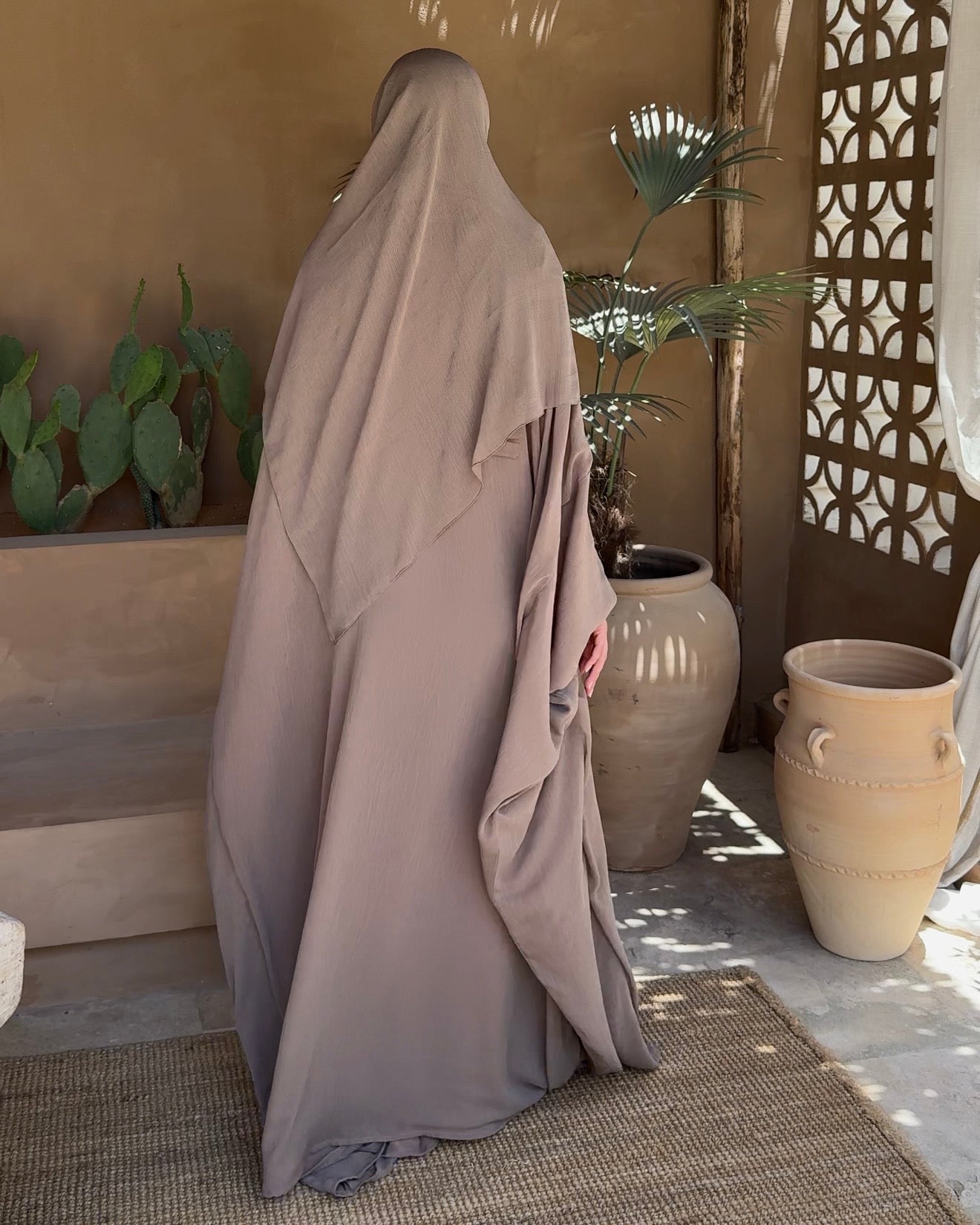 Abaya Origami Summer taupe
