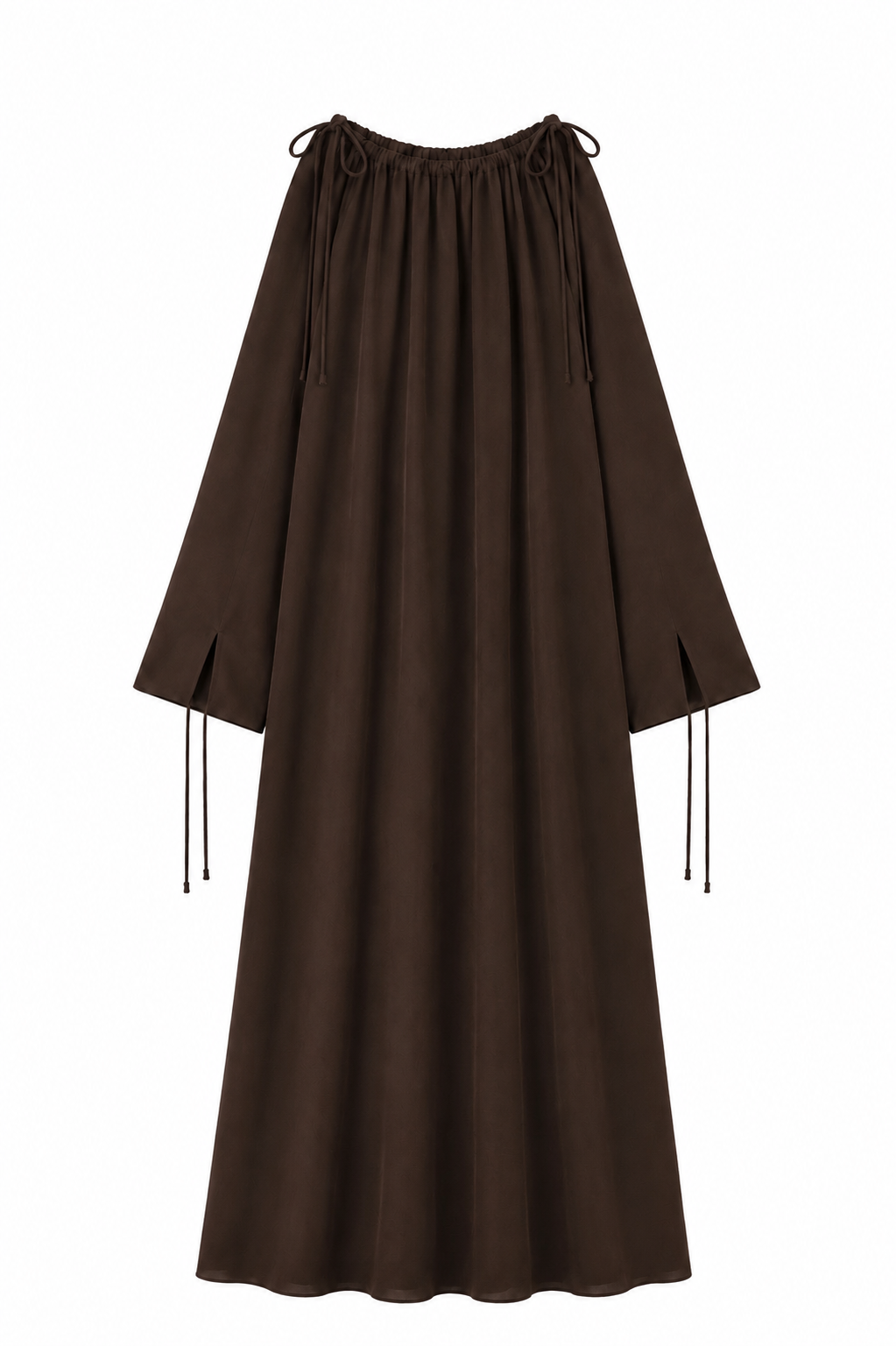 Essential dress marron foncé
