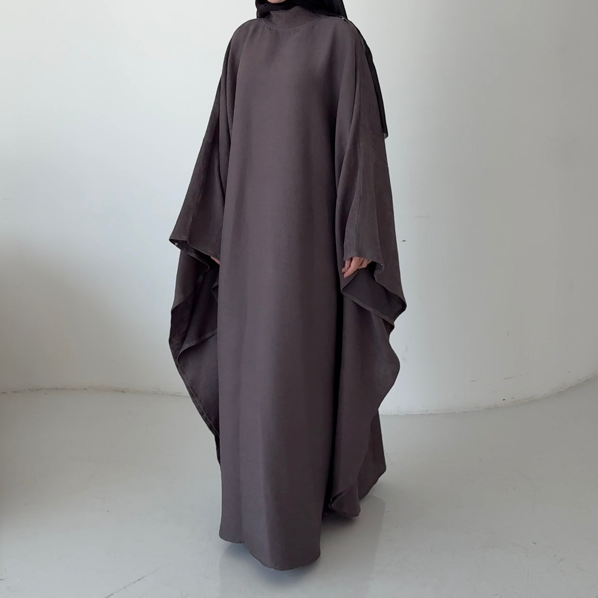 Abaya Ribbed anthracite