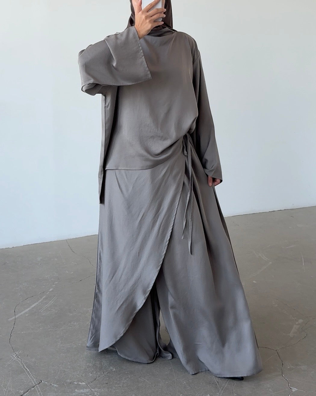 Sarouel portefeuille taupe