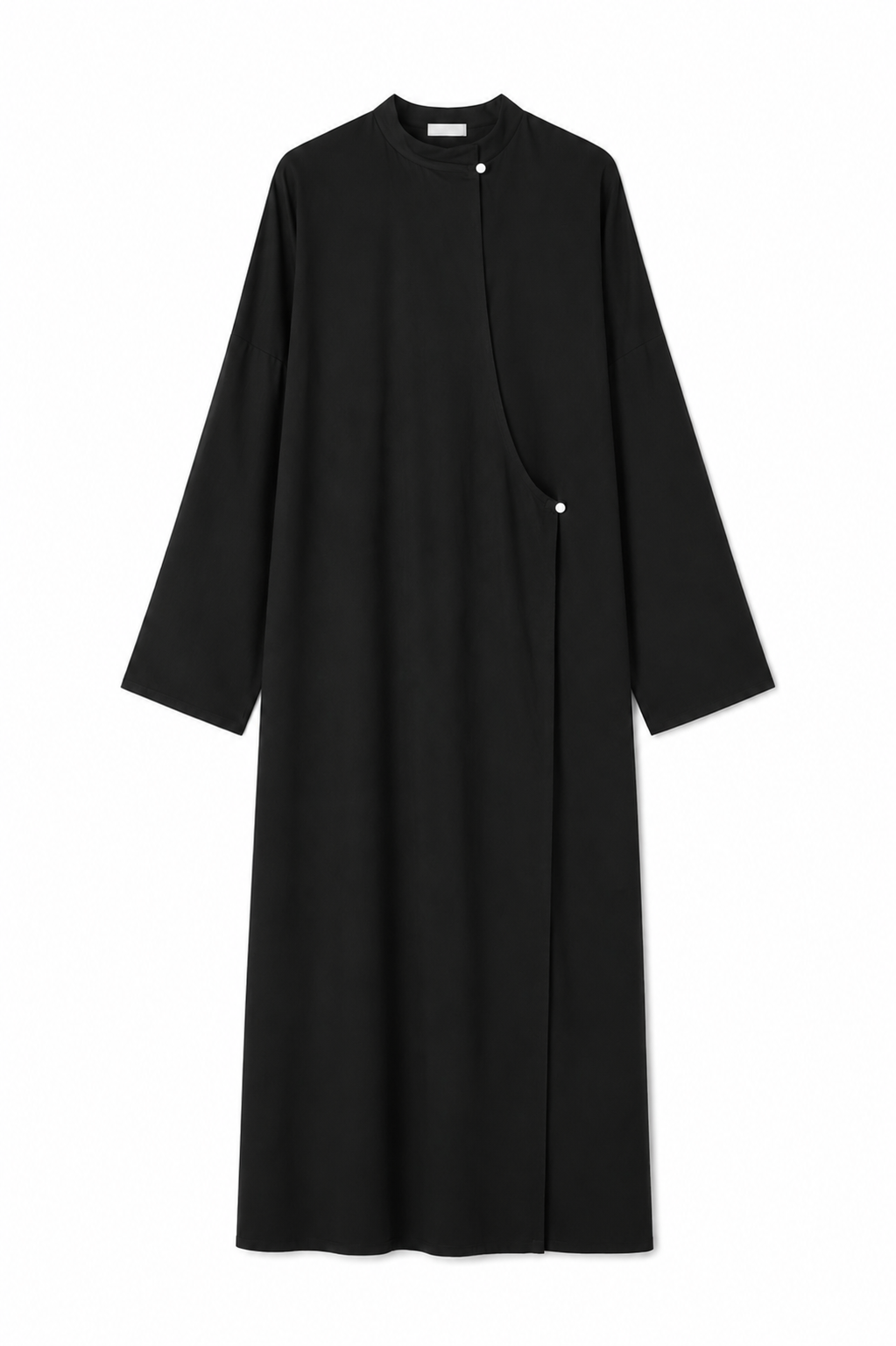 Robe en lin asymétrique noir