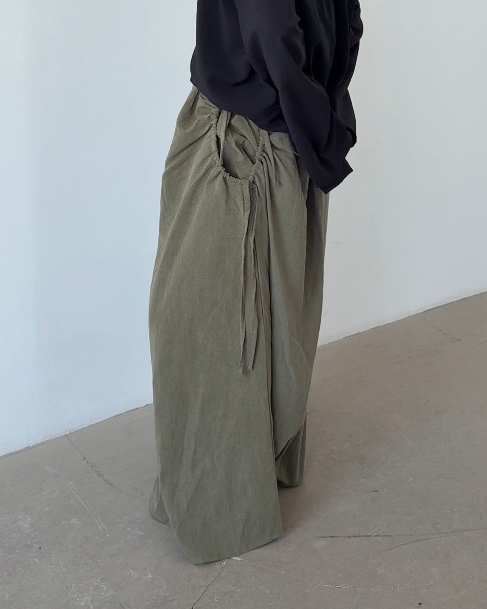 Jupe lyocell khaki