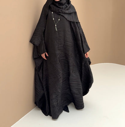 Abaya Origami noir
