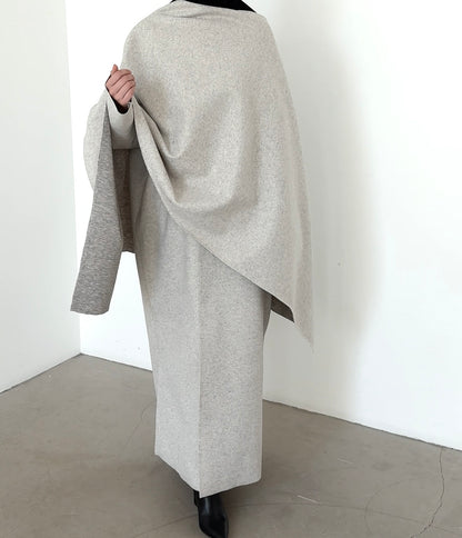 Abaya wool blend grey