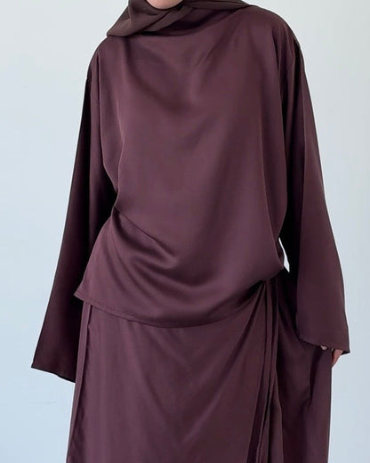 Top cupro/lyocell light plum