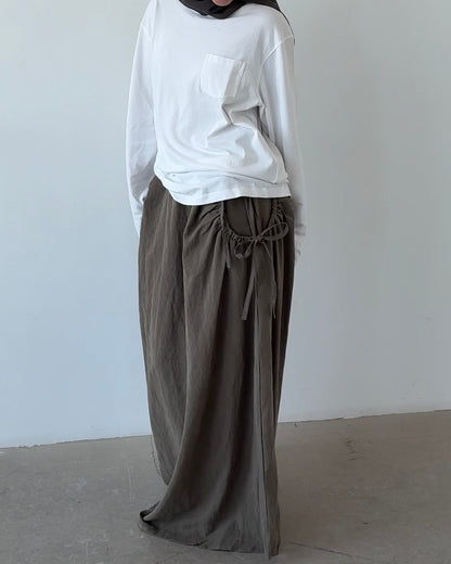 Jupe lyocell taupe