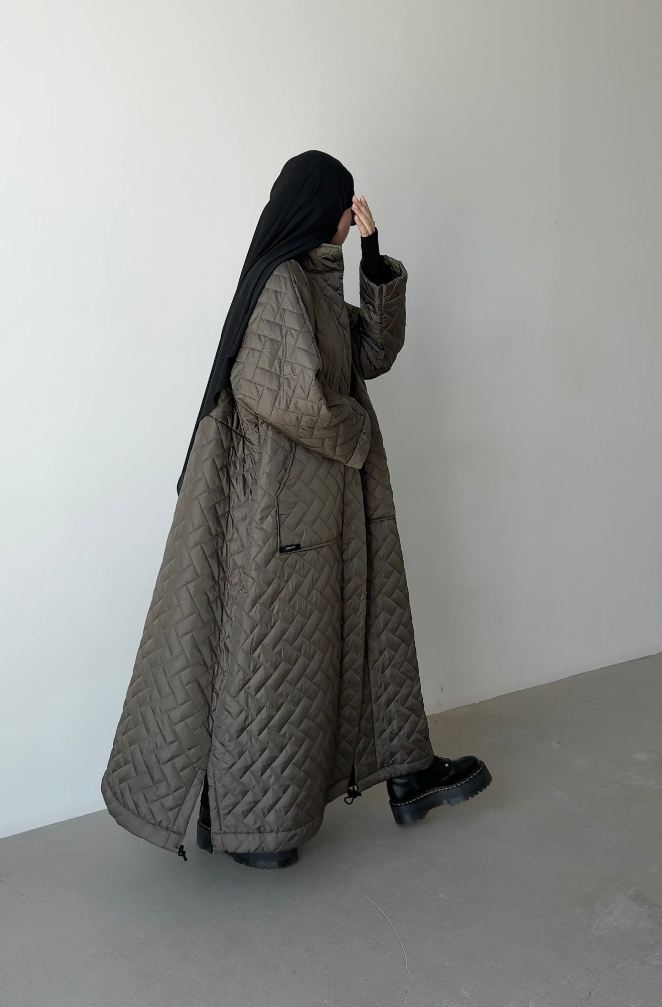 Jacket oversize khaki doux