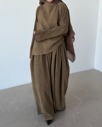 Sarouel plissé olive