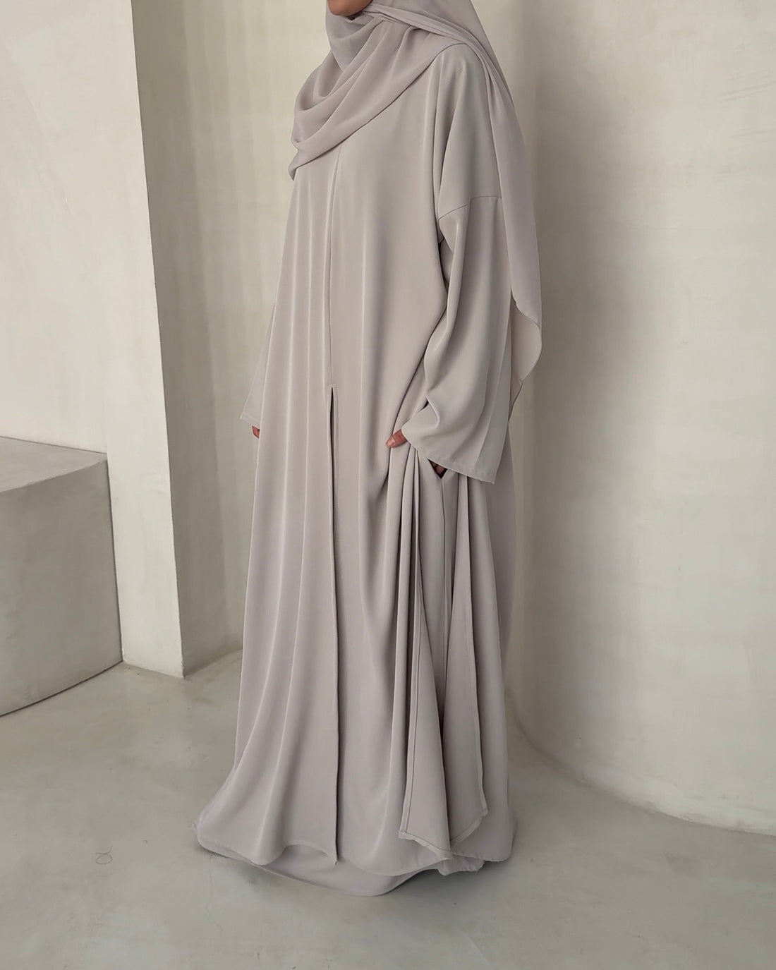 Tunique Mei clay MAYRAH - tunique fluide avec fentes latérales et centrale, mode pudique premium