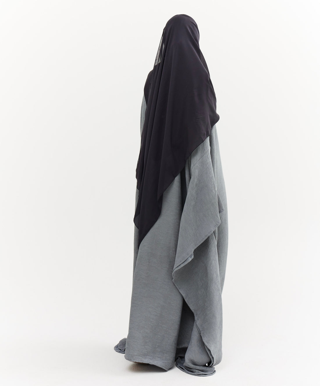 Abaya Ribbed iced blue