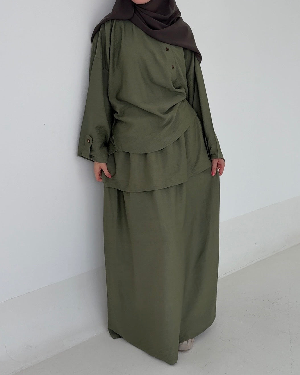 Set layering sage olive