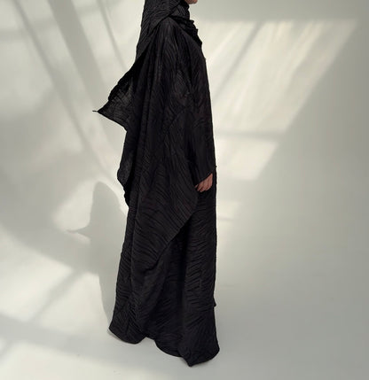Abaya Origami noir