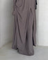 Jupe Mei taupe MAYRAH - jupe coupe ample fluide avec poches discrètes, mode pudique premium