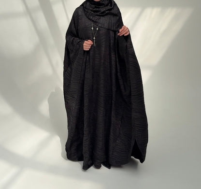 Abaya Origami noir