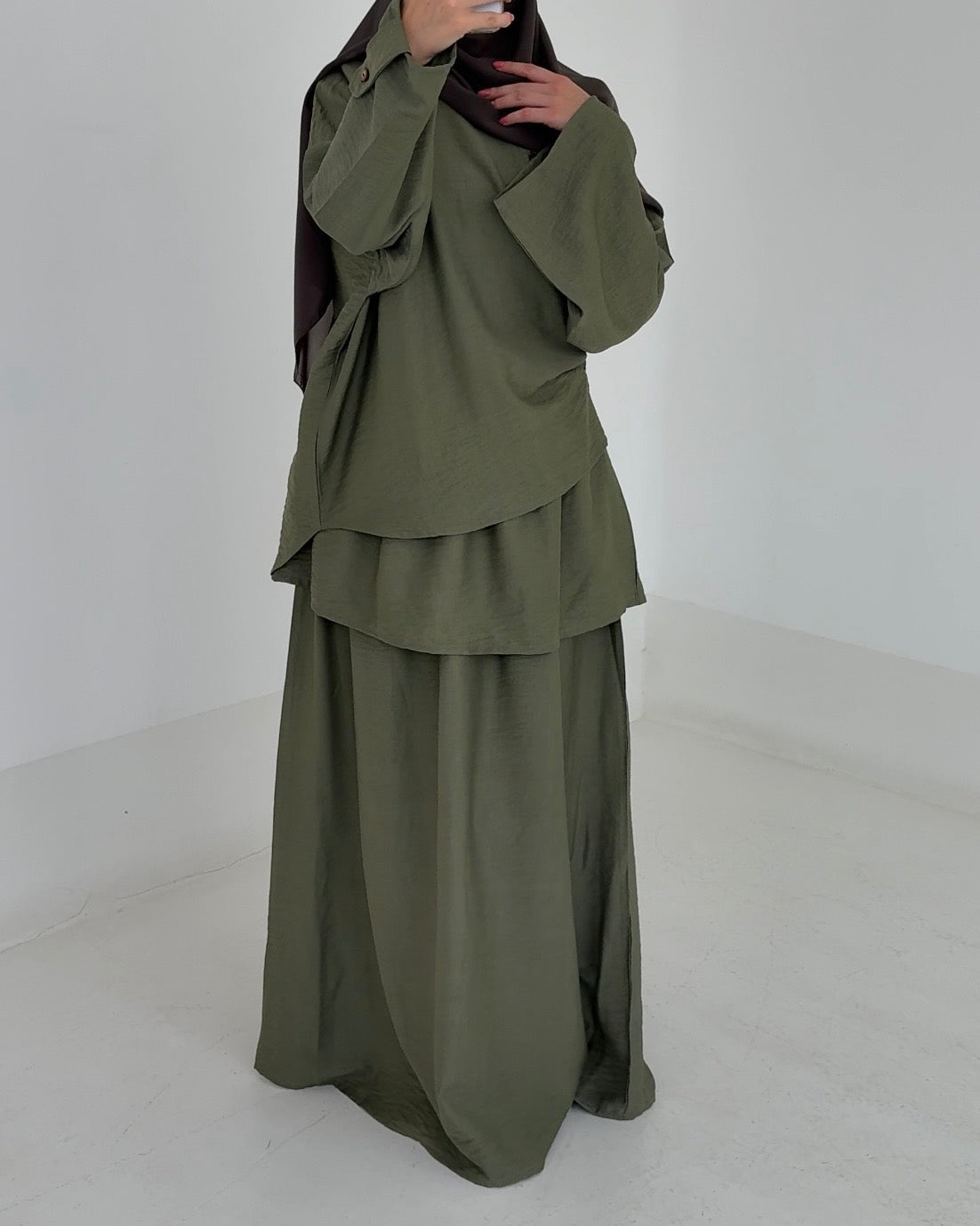 Set layering sage olive