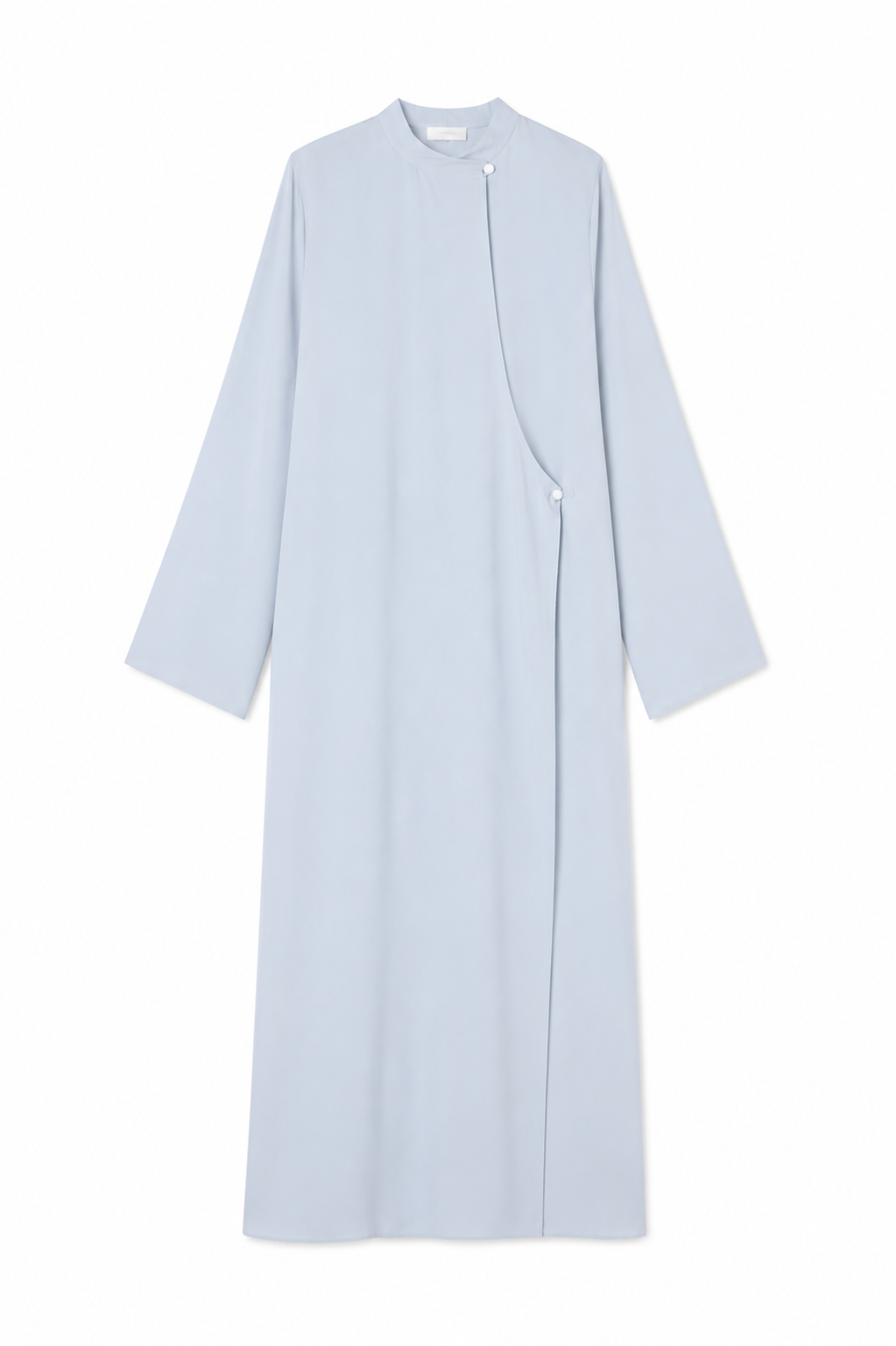 Robe en lin asymétrique bleu ciel