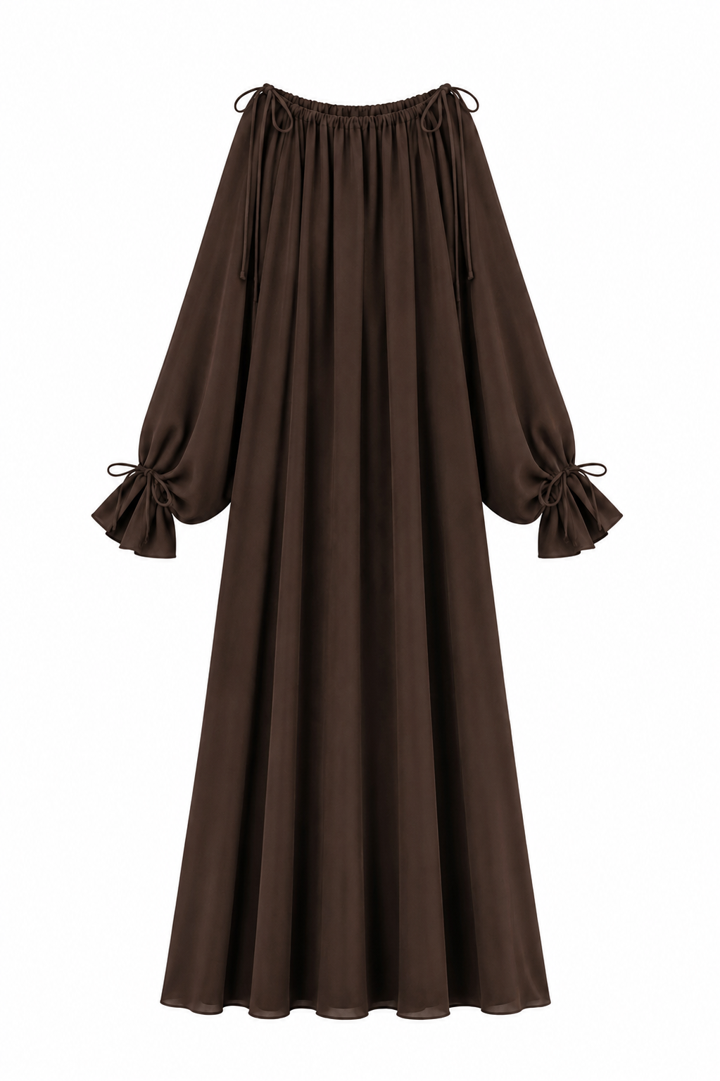 Essential dress marron foncé