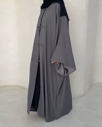 Abaya Nami anthracite - vue 2 - Mayrah