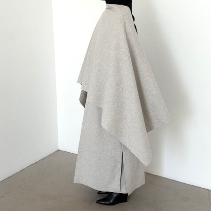 Abaya wool blend grey