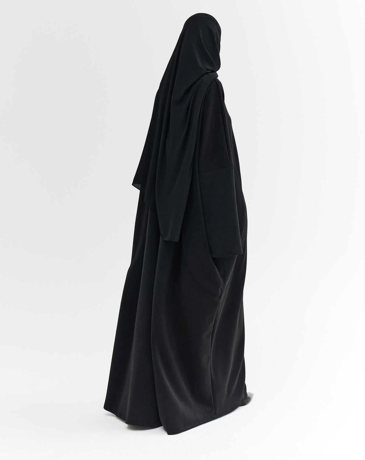Abaya Sweat noire - vue 3 - Mayrah
