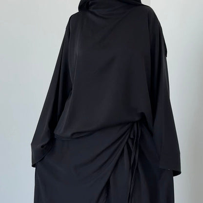 Top cupro/lyocell noir