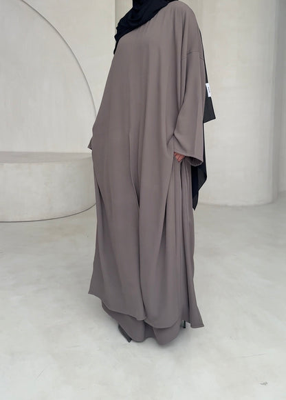 Tunique Mei taupe - vue 3 - Mayrah