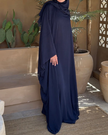 Abaya Origami Summer bleu nuit