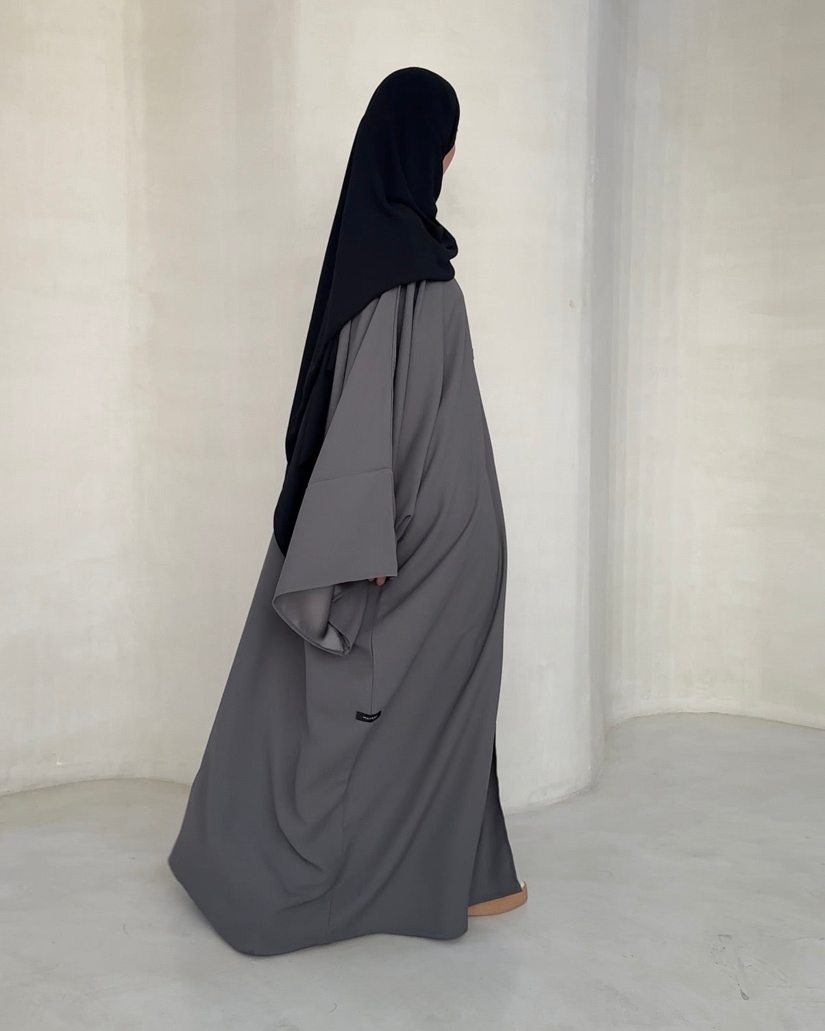 Abaya Nami anthracite - vue 3 - Mayrah