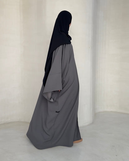 Abaya Nami anthracite - vue 3 - Mayrah