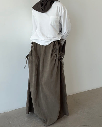 Jupe lyocell taupe