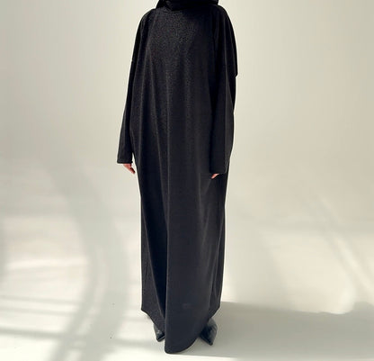 Abaya naveah black glitter