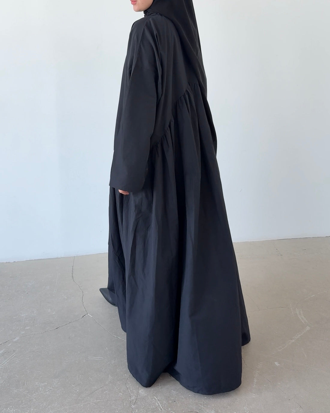 Robe en coton noir