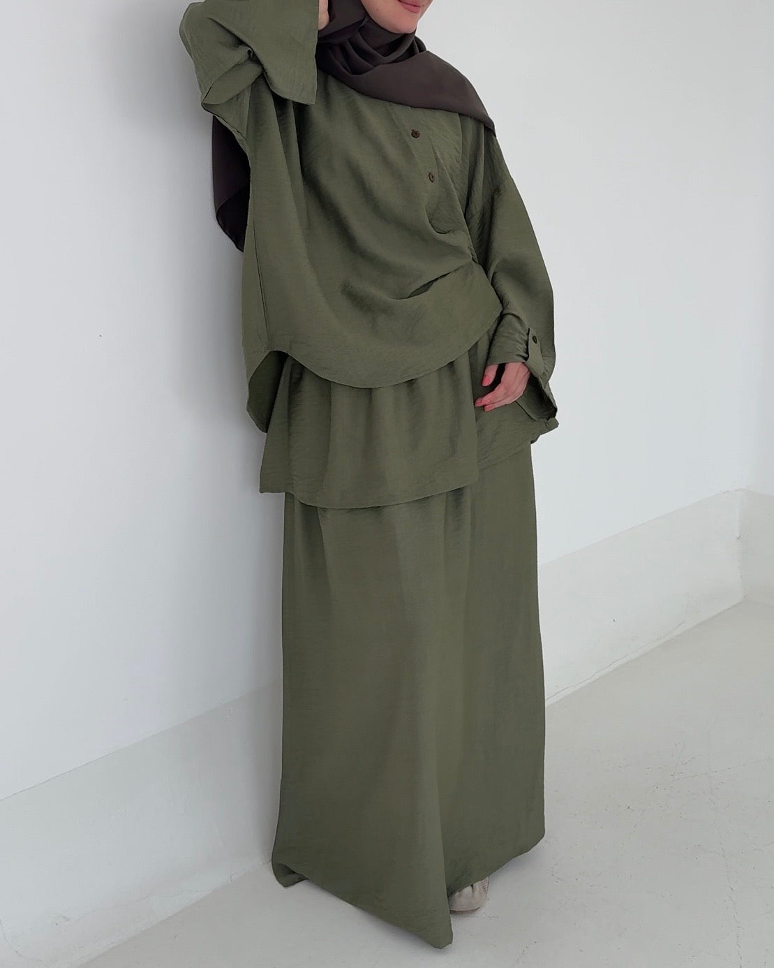 Set layering sage olive