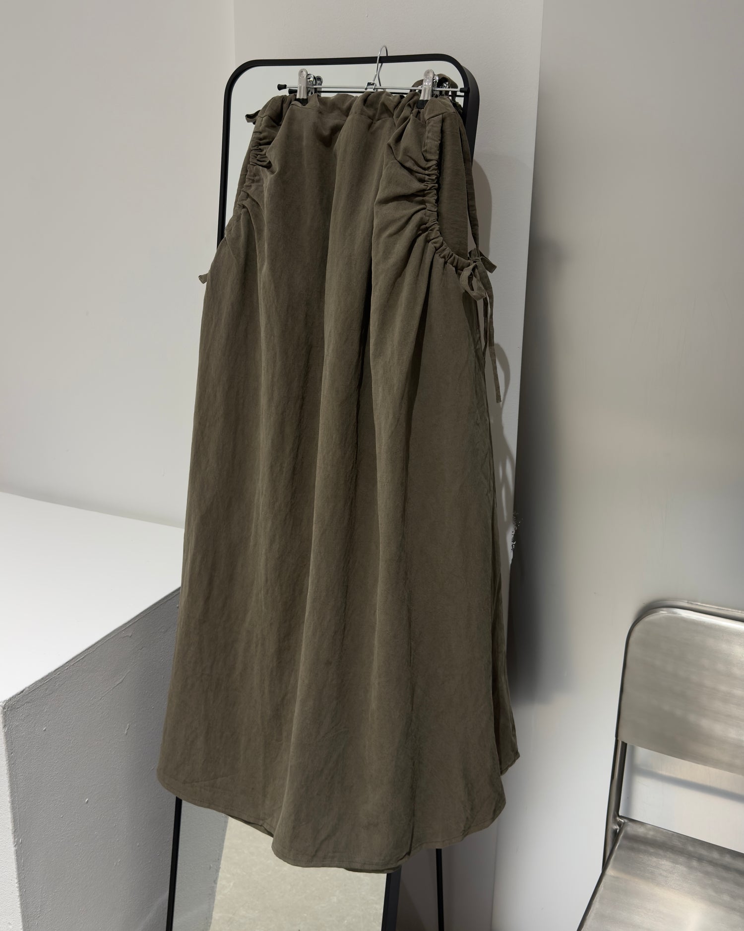 Jupe lyocell khaki