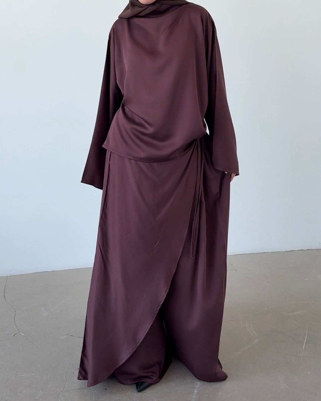 Sarouel portefeuille light plum