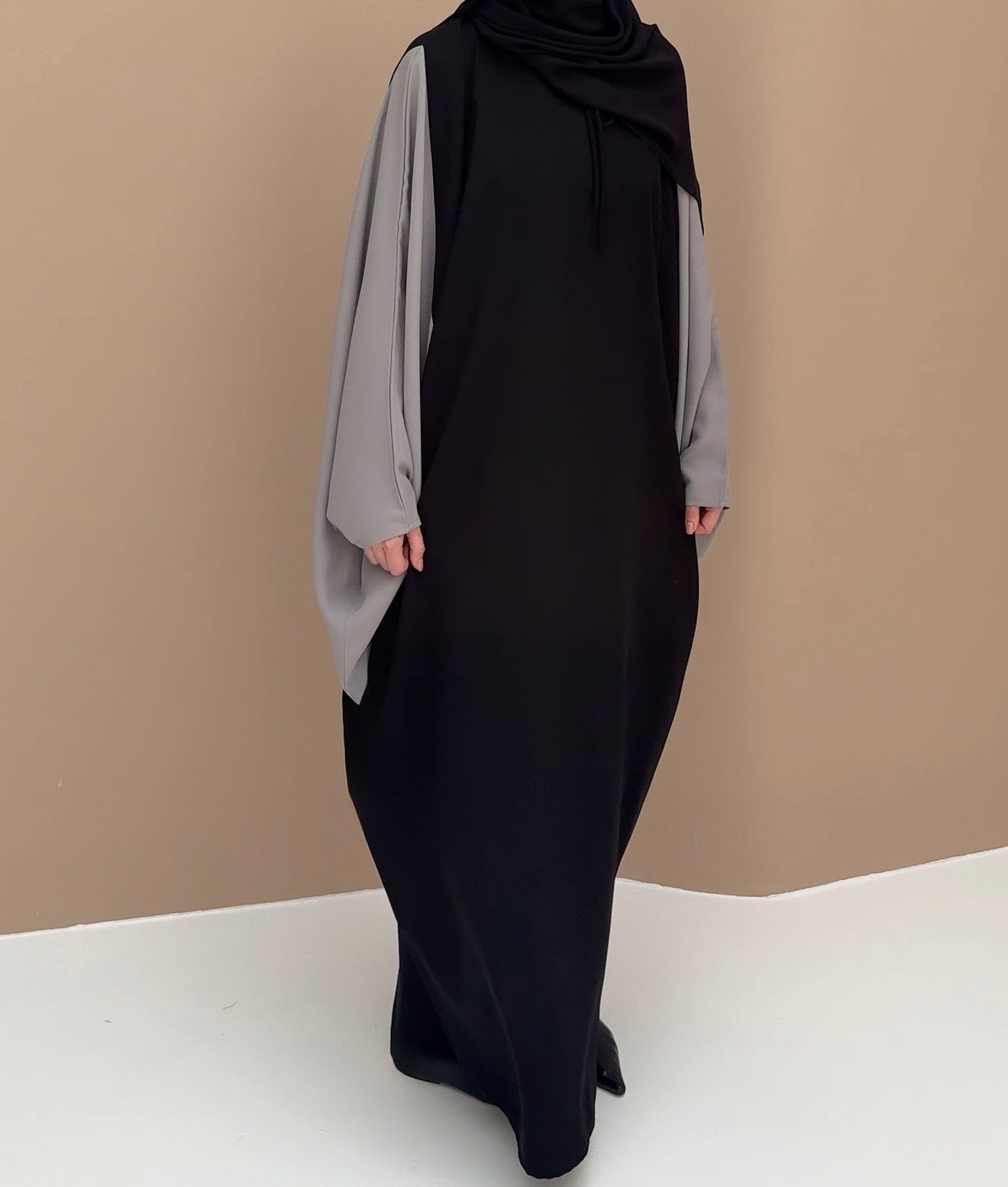 Abaya minimal noir/sauge