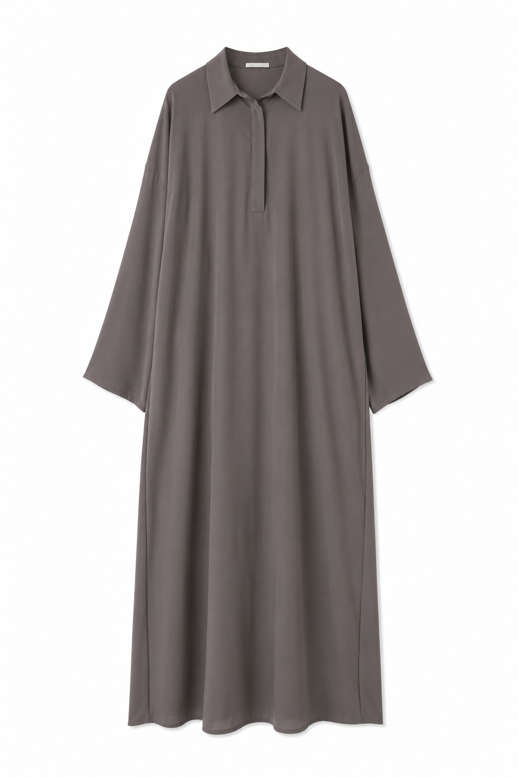 Robe à col taupe