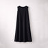 Sous-abaya noire MAYRAH - pièce fluide sans manches option allaitement, mode pudique premium