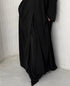 Jupe Mei noir MAYRAH - jupe coupe ample fluide avec poches discrètes, mode pudique premium