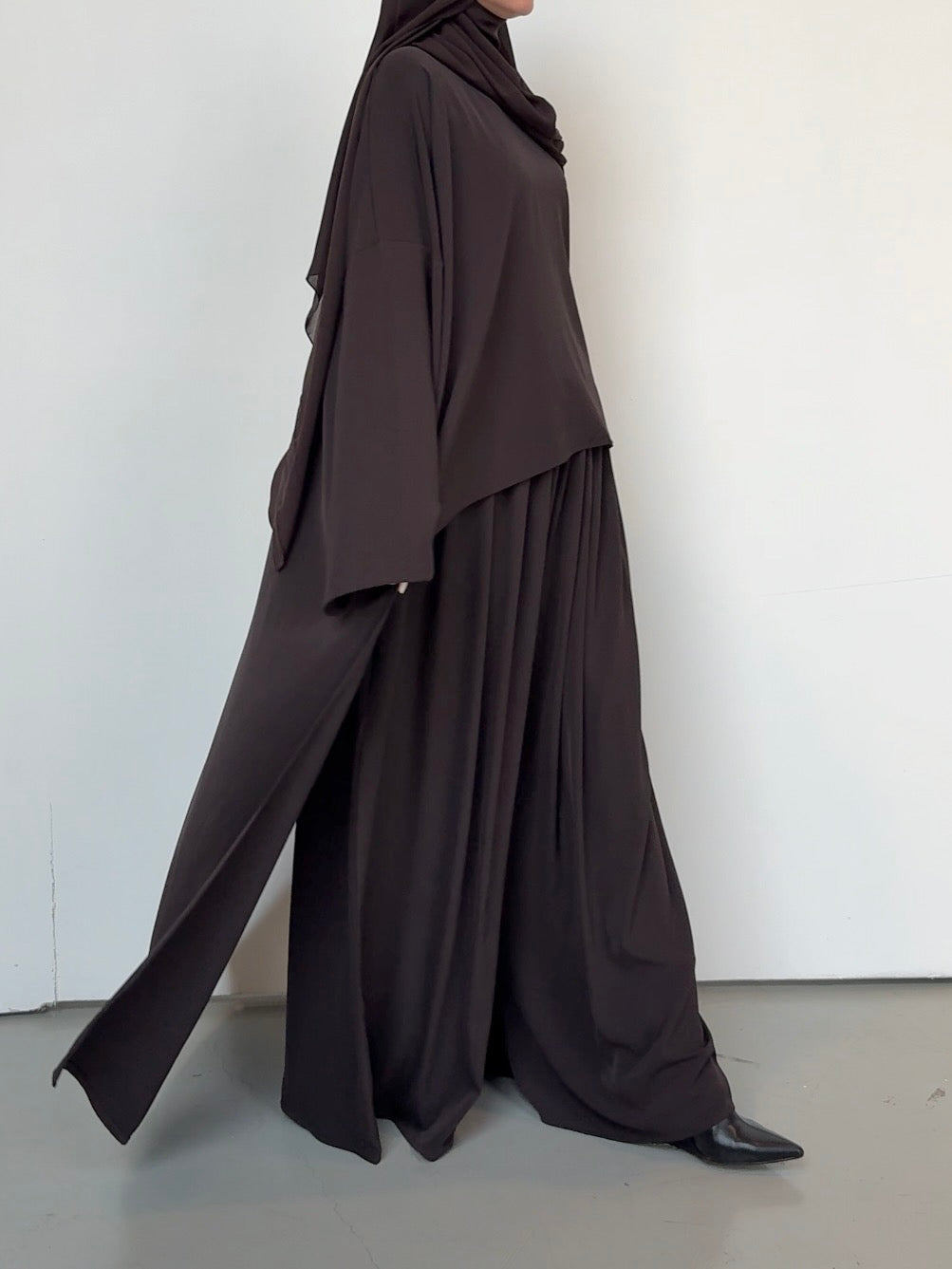 Tunique Yuna dark brown