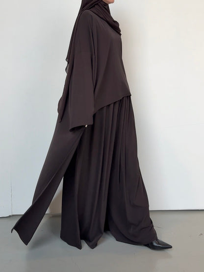 Tunique Yuna dark brown