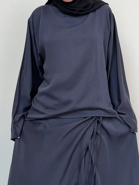 Top cupra/lyocell navy