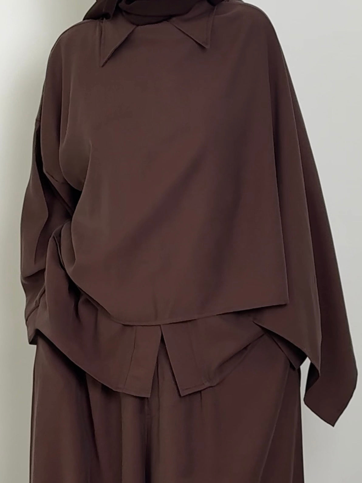 Chemise Tencel chocolat