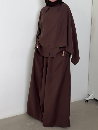 Chemise Tencel chocolat